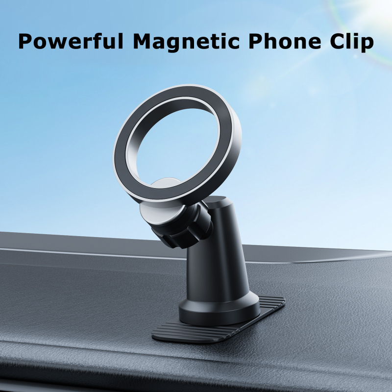 Držač za telefon u automobilu s MagSafe magnetom, za instrument ploču i središnju konzolu, 360° rotacija, materijal ABS+PC+silika gel+ magnet