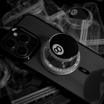 Držač za mobitel s MagSafe, plastika, sklopni teleskopski nosač, crtani stil