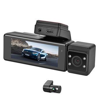 4K dash cam s tri leće, 140° široki kut, GPS navigacija i praćenje parkiranja