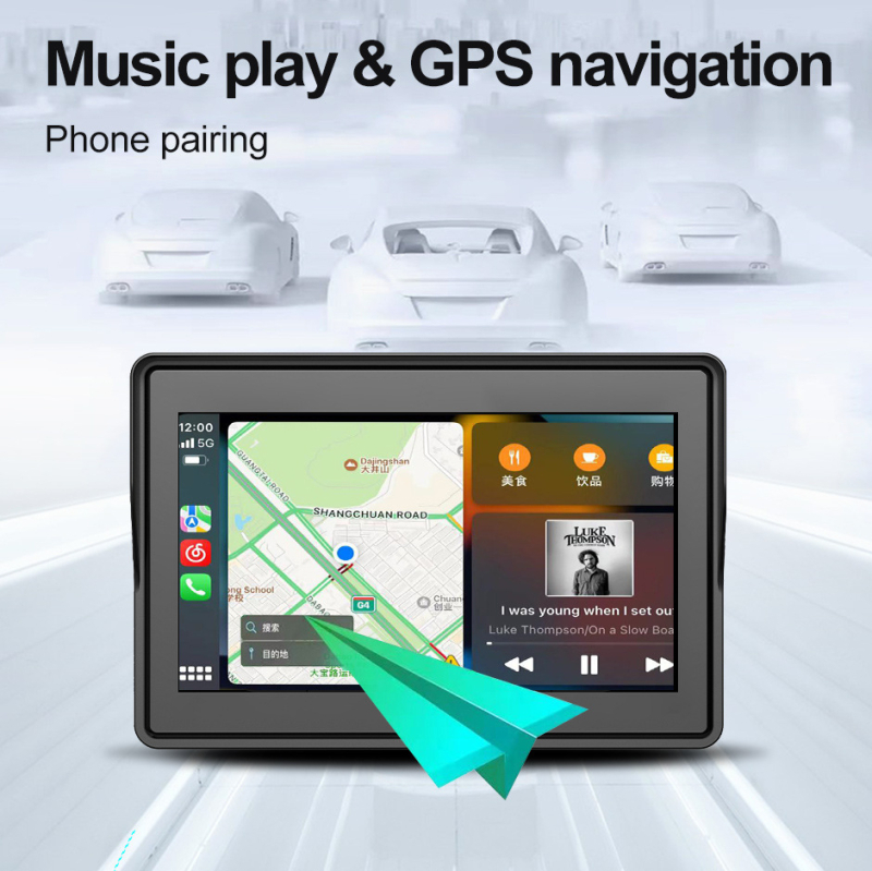 Android motocikla galvenā vienība ar lielu ekrānu, modeļa F92Pro, TF karte, 120° ieraksta leņķis, 2MP, līdz 256GB uzglabāšanai