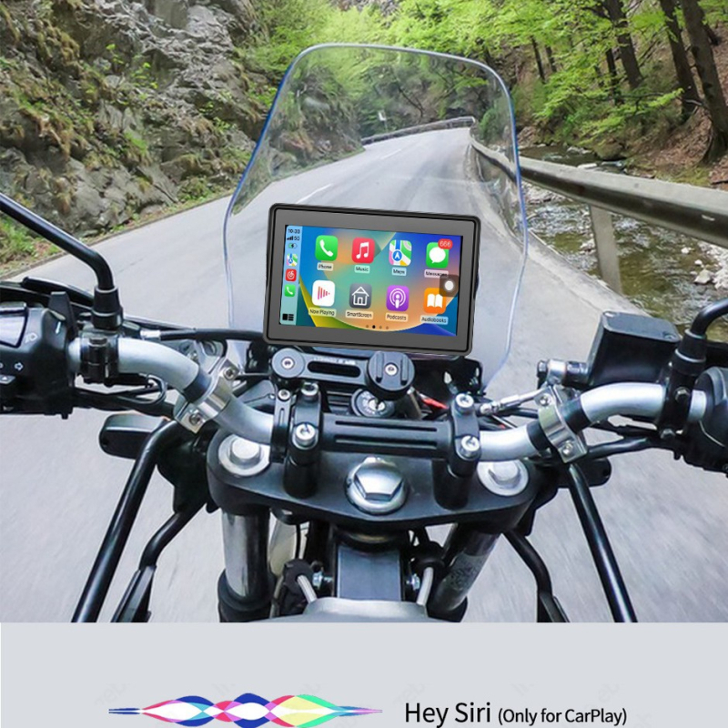 Android motocikla galvenā vienība ar lielu ekrānu, modeļa F92Pro, TF karte, 120° ieraksta leņķis, 2MP, līdz 256GB uzglabāšanai