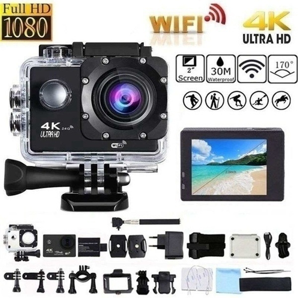 4K vodootporna do 30 m, Wi‑Fi sportska kamera F600, prijenosna kamera s 2-inčnim zaslonom, motociklistički snimač
