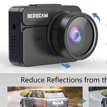 Camera DVR pentru mașină 4K cu lentilă duală, GPS și Wi-Fi, unghi de cuprindere 170°, 256GB memorie