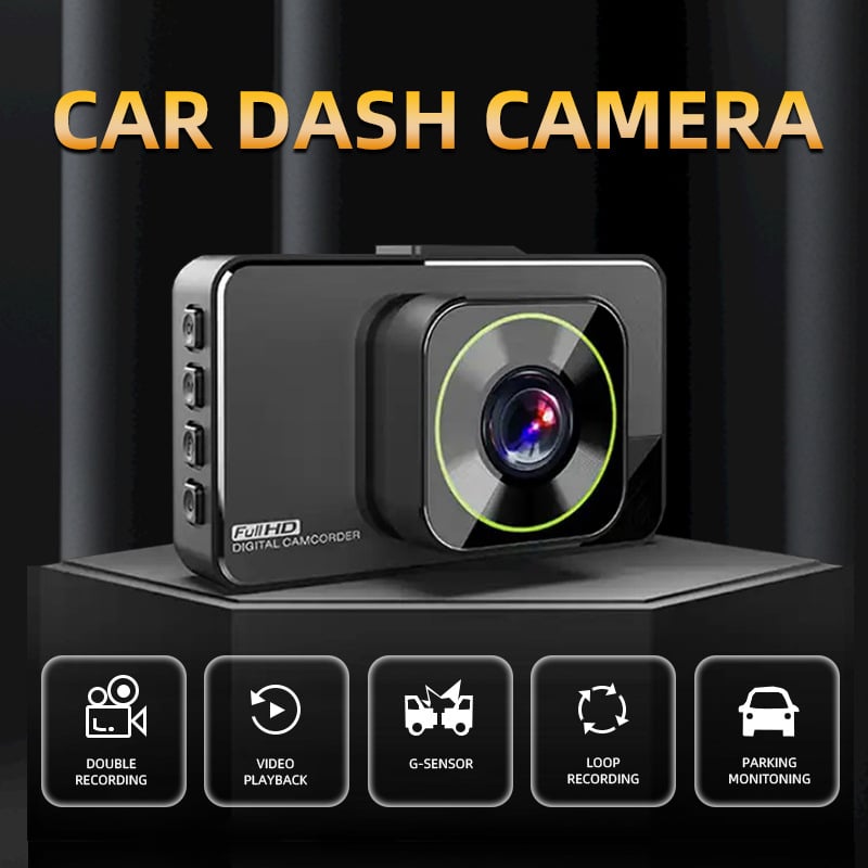 Dualna prednja i stražnja dash kamera, 1080p, 150° široki kut, ciklično snimanje, podrška USB/TF kartici