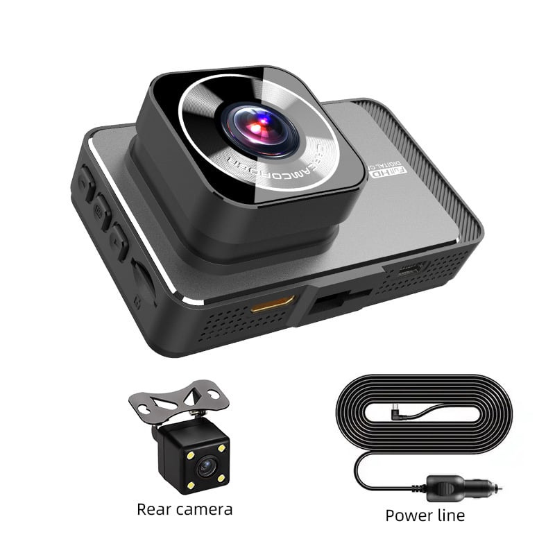 Dualna prednja i stražnja dash kamera, 1080p, 150° široki kut, ciklično snimanje, podrška USB/TF kartici