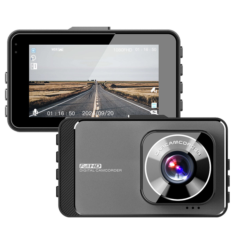 Dualna prednja i stražnja dash kamera, 1080p, 150° široki kut, ciklično snimanje, podrška USB/TF kartici