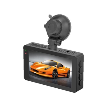 Kétobjektívű fedélzeti kamera: előre 4K + hátra 2K, 170° látószög, Wi‑Fi, ciklikus felvétel, ütközésérzékelés