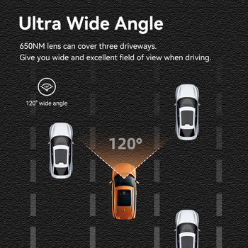 Dualna dash kamera za automobil 1080p, 170° široki kut, cikličko snimanje, nadzor parkiranja, podrška TF kartici