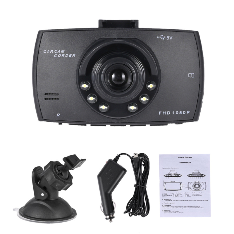 G30 auto kamera dash cam, 120° široki kut, petlja snimanja, pohrana na TF karticu, napajanje auto punjač