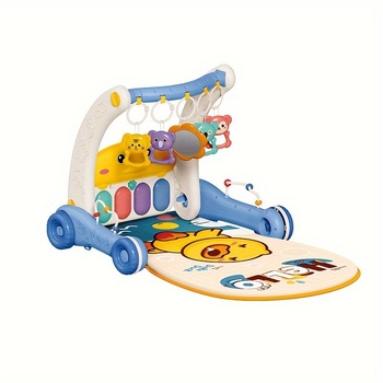 2-in-1 kūdikio žaidimų kilimėlis, aktyviosios gimnastikos ir konvertuojama vaikštynė