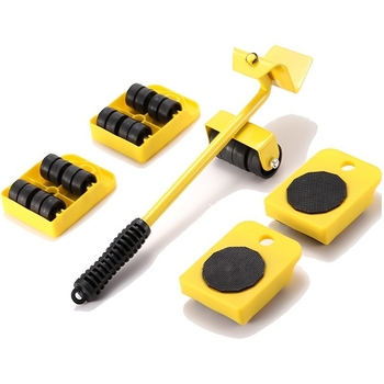 Daugiafunkcinis baldų pervežimo vežimėlis – 5 dalių komplektas, nuotolinio valdymo pultas, logotipo spausdinimas, pritaikymas įmanomas.