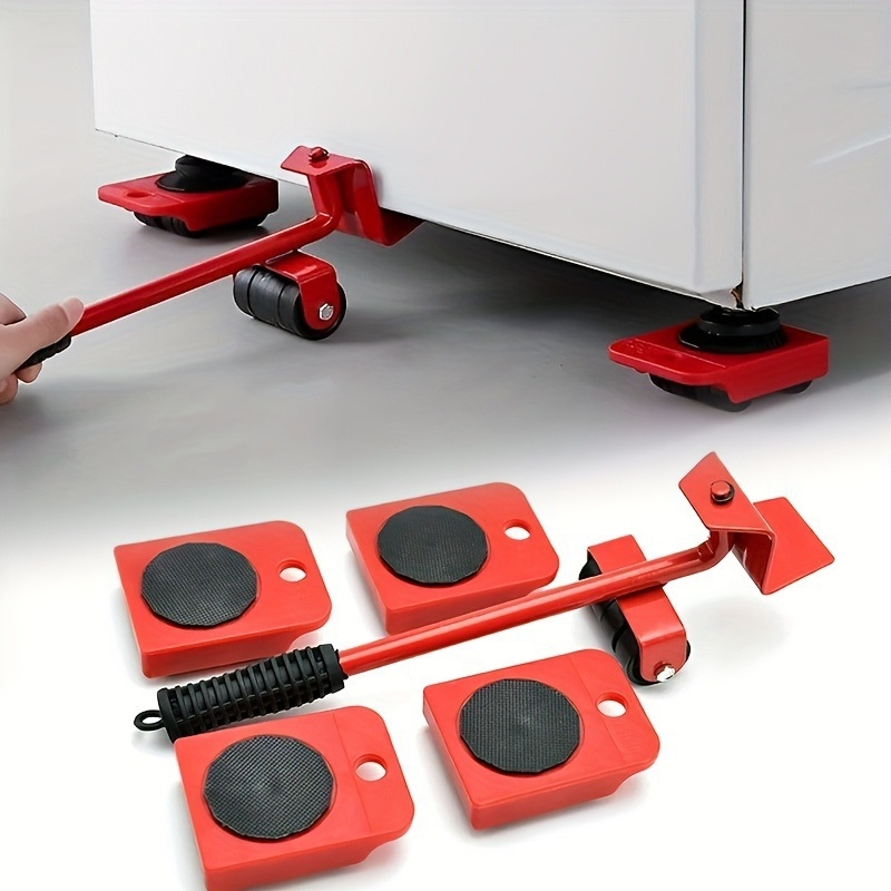 Daugiafunkcinis baldų pervežimo vežimėlis – 5 dalių komplektas, nuotolinio valdymo pultas, logotipo spausdinimas, pritaikymas įmanomas.