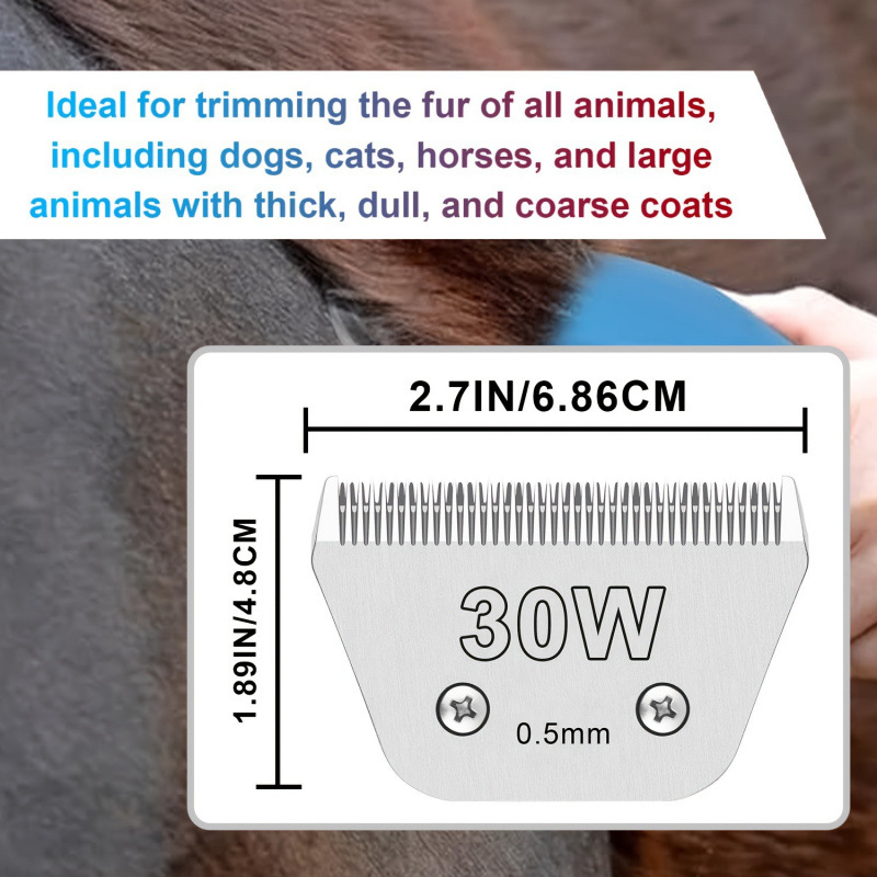 Šuns priežiūros įrenginys su nuimamais peiliukais, 30W galia, nuotolinio valdymo, logotipo spausdinimas ir pritaikymas