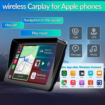 YTUK automobilinis MP5 grotuvas su belaidžiu CarPlay, Bluetooth, USB/SD/TF kortelių palaikymas, LED ekranas