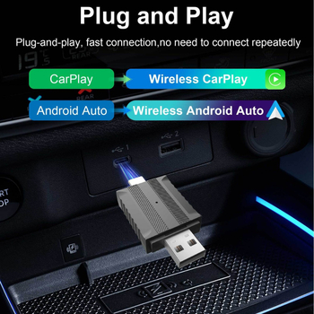 Безжичен модул CarPlay и Android Auto, двуядрен процесор, 1GB RAM, 16GB ROM, USB интерфейс