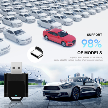 CarPlay безжичен адаптер - превръща кабелното CarPlay в безжично; съвместим с Android Auto; 50 g; Dongguan