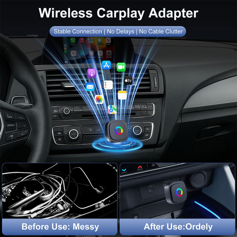 CarPlay Android Auto 2-u-1 kabelski pretvarač za vozilo, TPY535, četverojezgreni procesor, 1GB RAM, USB sučelje, OS 2025 car machine