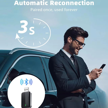 Adaptor CarPlay Wireless JCS-01 – Interfață USB-C, 2-în-1 Apple/Android OS, 1GB RAM, 68g