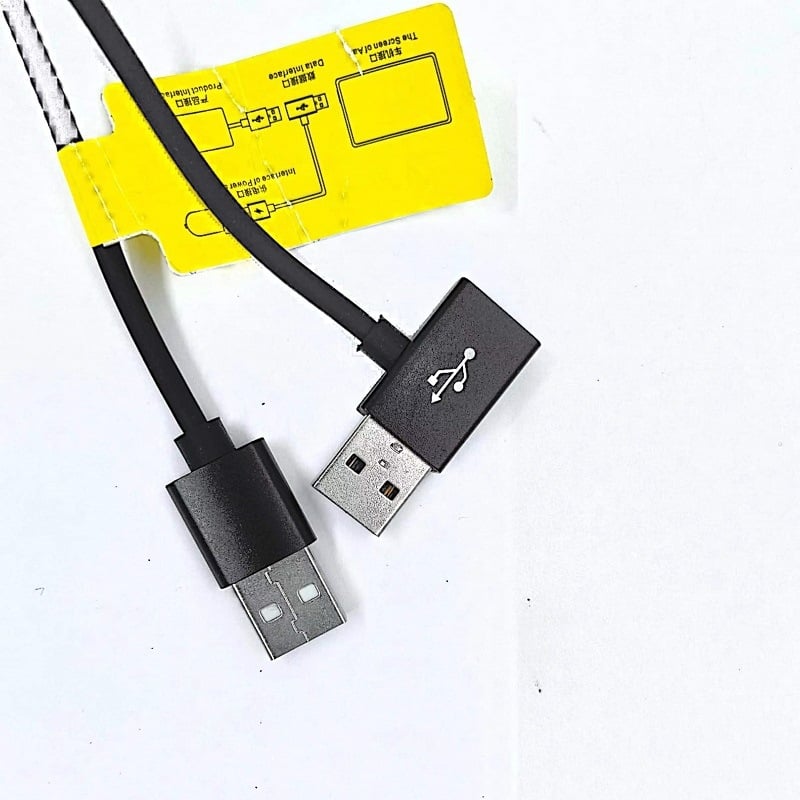 USB bežični CarPlay napajajući kabel, Y-razdjelnik 1→2, 20W, 5V, izravno priključivanje, materijal TPE