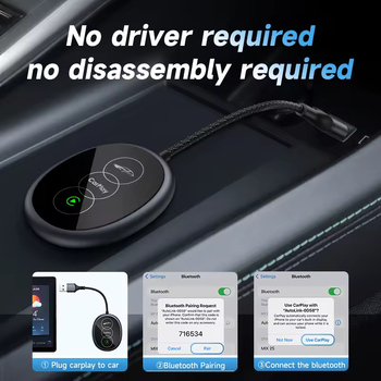 Bežični CarPlay adapter za automobilsku infotainment sustav, kompatibilan Apple i Android
