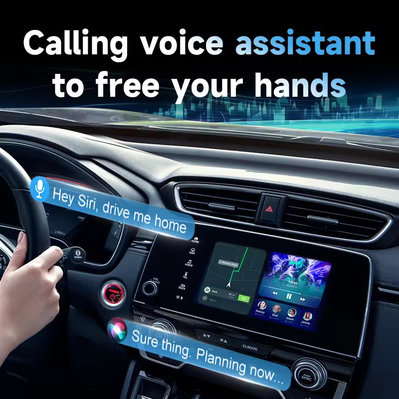 Bežični CarPlay adapter za automobilsku infotainment sustav, kompatibilan Apple i Android