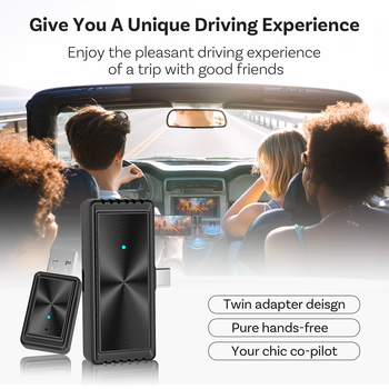 Ottocast Wireless CarPlay адаптер — модел CA510, двуядрен процесор, USB-C интерфейс, Linux ОС, тегло 50 g