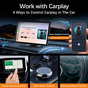 K81 CarPlay adapter: iz žičnog u bežični CarPlay, pametna kutija za povezivanje i navigaciju u automobilu, WiFi 6, Bluetooth 5.0