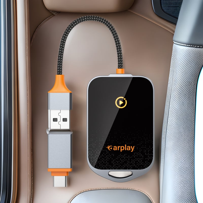 K81 CarPlay adapter: iz žičnog u bežični CarPlay, pametna kutija za povezivanje i navigaciju u automobilu, WiFi 6, Bluetooth 5.0