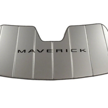 Слънцезащитно покривало за предното стъкло на Ford Maverick, персонализирано, печат на лого, материал: сребърна лента, монтаж чрез карта, тегло 1.0 кг