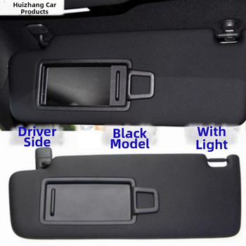 Slnečná clona s kozmetickým zrkadlom pre VW Tiguan L, Touran L, Kodiaq, ID.4X – Snap-in montáž – PC materiál – diel 5Td857551/2