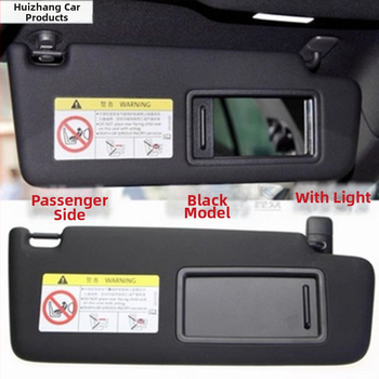 Slnečná clona s kozmetickým zrkadlom pre VW Tiguan L, Touran L, Kodiaq, ID.4X – Snap-in montáž – PC materiál – diel 5Td857551/2