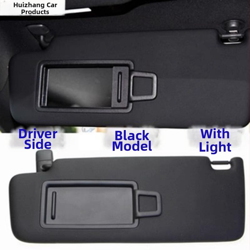 Slnečná clona s kozmetickým zrkadlom pre VW Tiguan L, Touran L, Kodiaq, ID.4X – Snap-in montáž – PC materiál – diel 5Td857551/2