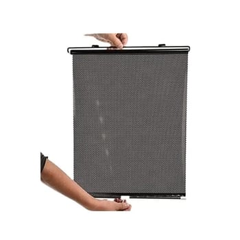 Автомобилен слънчев сенник за прозорец – PVC, монтаж чрез вакуумни чашки, печат на лого, тегло 0,2 кг