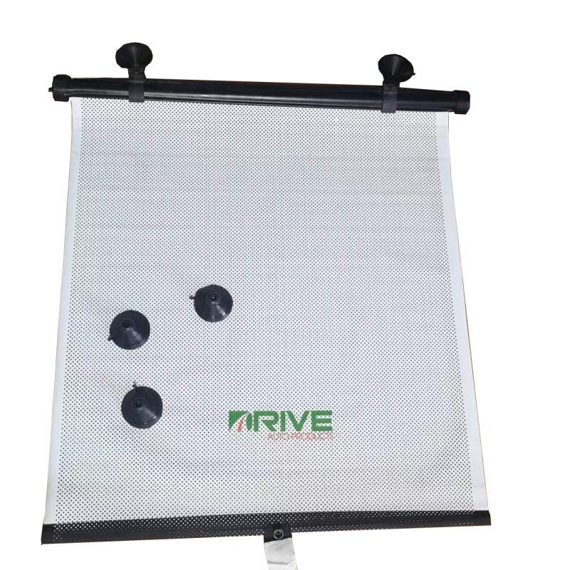 Автомобилен слънчев сенник за прозорец – PVC, монтаж чрез вакуумни чашки, печат на лого, тегло 0,2 кг