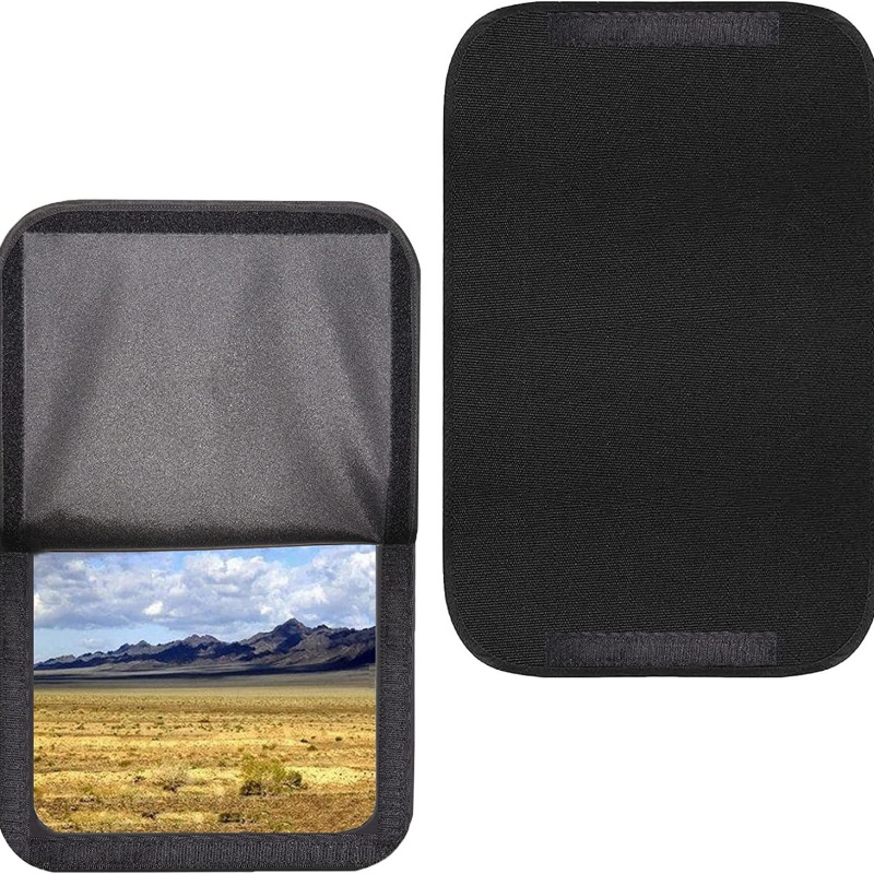 Összecsukható alumínium RV ablakárnyékoló Velcro rögzítéssel, ajtók és ablakok számára, vízálló anyag