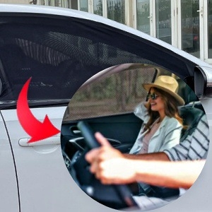 Durden автомобилна мрежеста завеса за прозореца – Телескопично монтиране, мрежов материал, универсална съвместимост, възможност за печат на лого