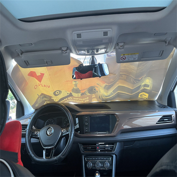 Предна автомобилна слънцезащитна козирка — персонализирана картонена конструкция, печат на лого, вградена инсталация, универсално съвместима