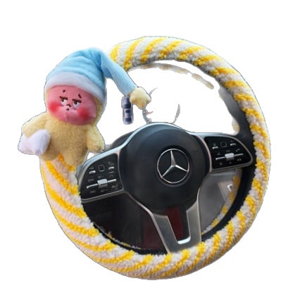 Χειμερινή κάλυψη τιμονιού από τεχνητή γούνα, απλό σχέδιο, παγκόσμια εφαρμογή