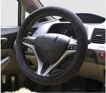 Fűtött kormányvédő autóhoz, plüss velúr anyagból, téli használatra, logónyomtatás elérhető, magáncímke licencelhető