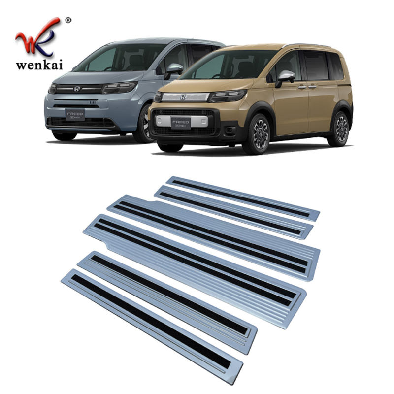 Rozsdamentes acél bejárati küszöb és üdvözlő pedál Honda Freed AIR/CROSSTAR GT sorozathoz (24 modell) (Márka: Wankai; Anyag: rozsdamentes acél; Modellév: 2024; Váltó: Automata)