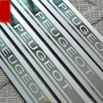 Gong rozsdamentes acél ajtó küszöb szalag Peugeot 3008/408/505/508/308, ultra vékony