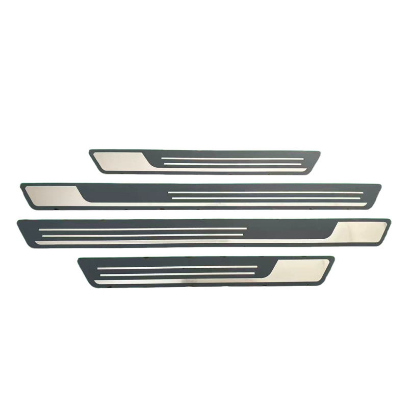 Universāla nerūsējošā tērauda durvju sliekšņa josla – dekoratīvs piederums VW, Hyundai, Nissan un Toyota