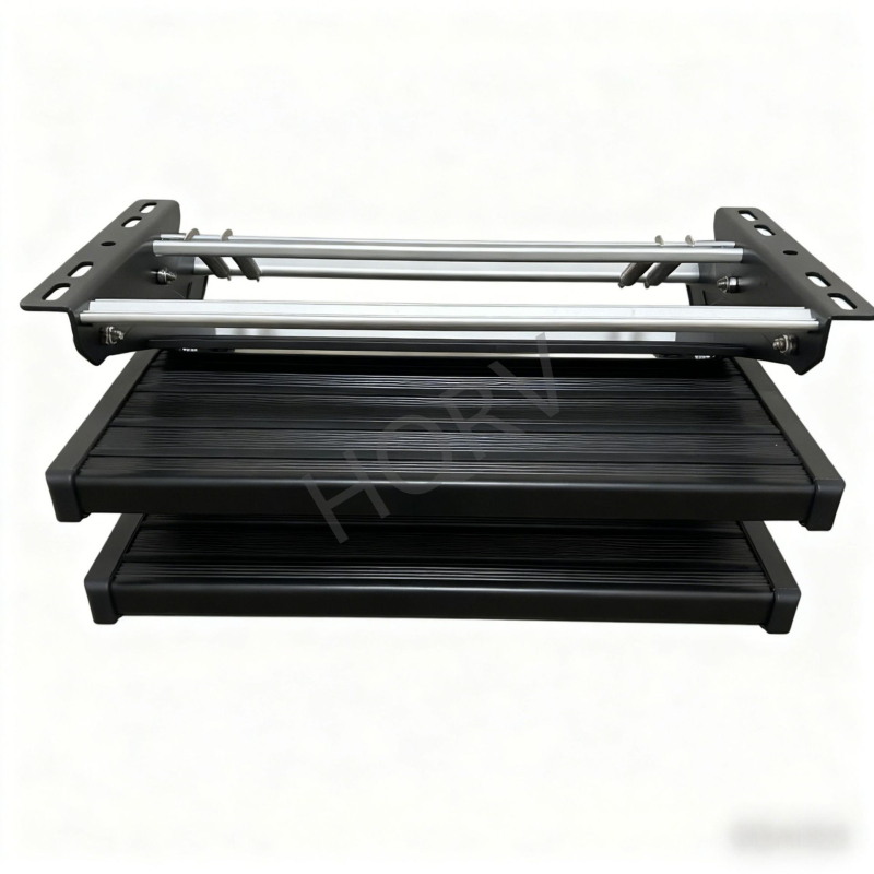 Hwhongrv RV sklopiva stepenica, ručno dvostruko sklapanje, stepenica za doček, nosivost 200 kg, neto težina 9.42 kg