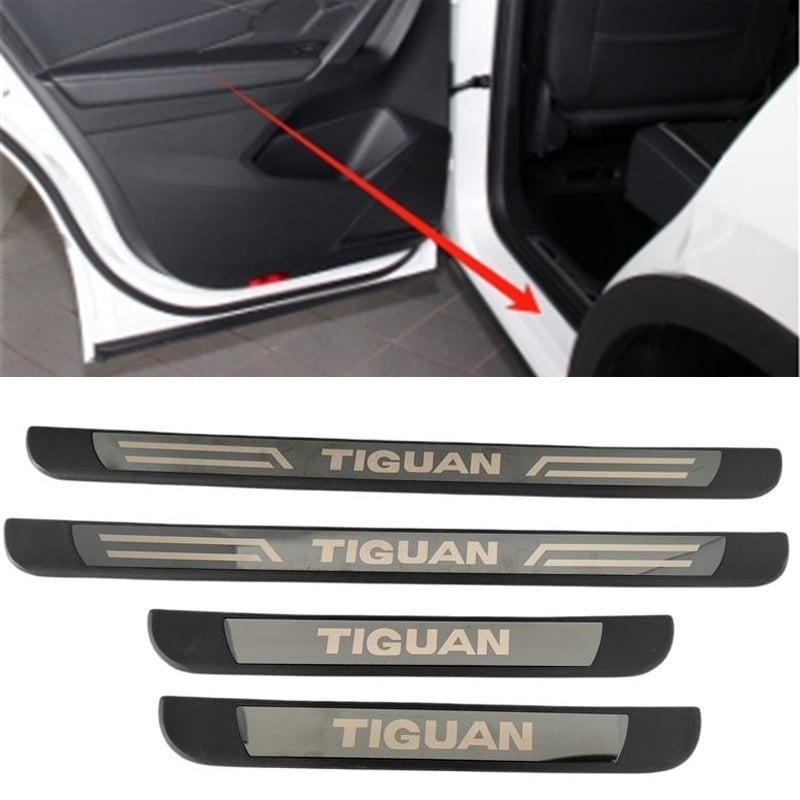 Prag din oțel inoxidabil pentru VW Tiguan Mk2 (2017-2022) — pedala de întâmpinare, personalizabil