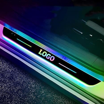 Kit de iluminare praguri auto, fără cabluri, lumini ambient LED, pedale de întâmpinare, decor interior, universal pentru transmisie automată