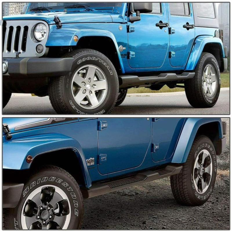 Bočne stepenice za Jeep Wrangler JK 2007–2017, modeli s dvije i četiri vrata, modificirani pedali