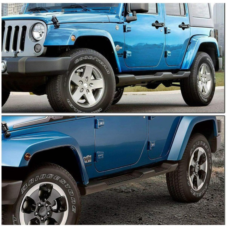 Bočne stepenice za Jeep Wrangler JK 2007–2017, modeli s dvije i četiri vrata, modificirani pedali