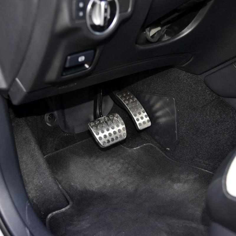 Cardimanson nehrđajući čelik pedala unutarnja obrada za Mercedes-Benz A-Class, B-Class, CLA, GLA, GLB s automatskim mjenjačem