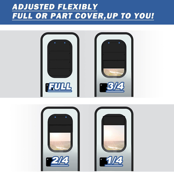 RV слънцезащитен екран за врата на автомобил, алуминиево фолио, монтаж с вакуумна чашка, за прозореца на автомобила, едноцветен модел