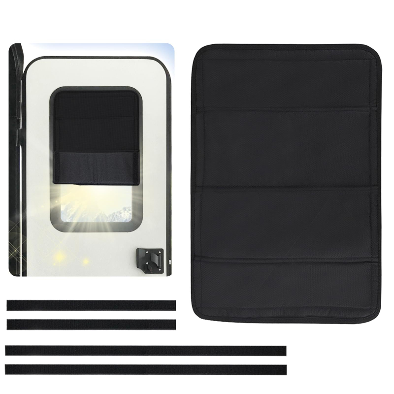 RV слънцезащитен екран за врата на автомобил, алуминиево фолио, монтаж с вакуумна чашка, за прозореца на автомобила, едноцветен модел